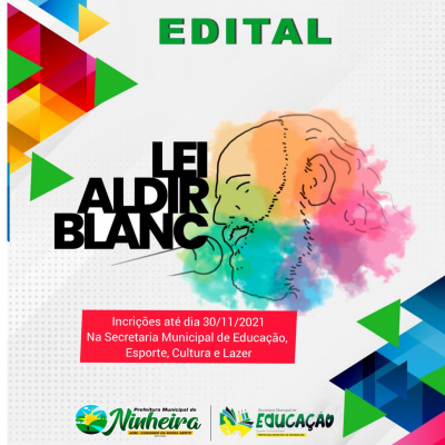 Edital de Chamada Pública 004/2021 - Lei Aldir Blanc