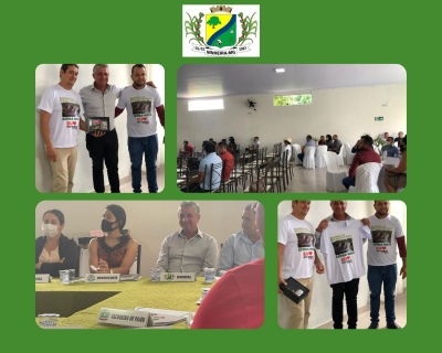 Prefeito e membros da equipe do governo de Ninheira participam de reunião do COMAR e CISARP em Rio Pardo de Minas.