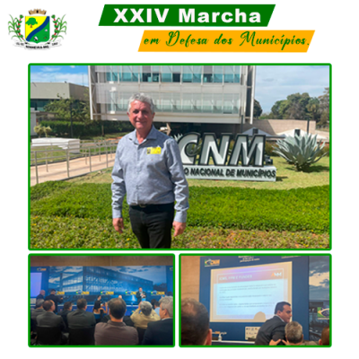 Prefeito Wagner Antunes vai à Brasília para participar da XXIV Marcha em Defesa dos Municípios.